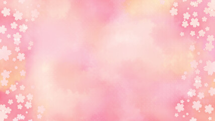 sakura cherry blossom watercolor abstract background