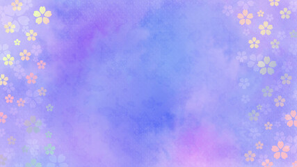 sakura cherry blossom watercolor abstract background