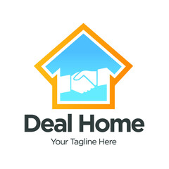 Deal Home Logo Template Design