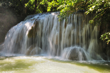 Waterfall at Erawan National Park, Thailand