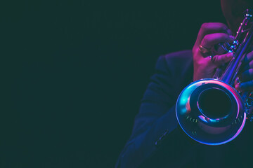 Trumpet musician modern style