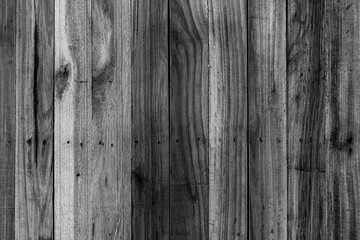 Wood plank black and white for background