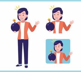 Young woman in a cardigan