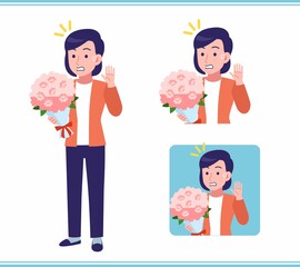 Young woman in a cardigan