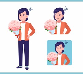 Young woman in a cardigan