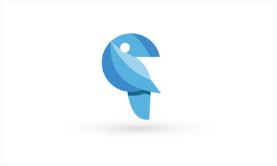 Obraz premium Q Letter Bird Logo Design Template Vector