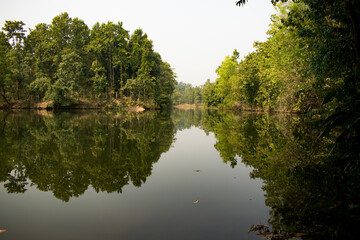 sutan lake, a mesmerizing tourist spot near ranibadh jhilimili, west bengal, india
