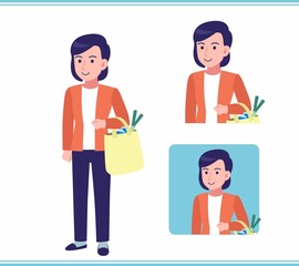 Young woman in a cardigan