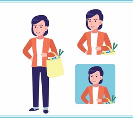 Young woman in a cardigan