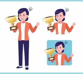 Young woman in a cardigan