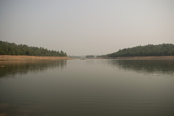 talberia lake at bankura  west bengal, india
