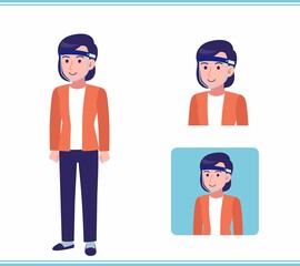 Young woman in a cardigan