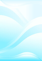 青と曲線の爽やかな背景(縦)