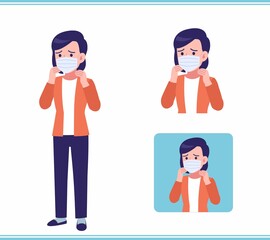 Young woman in a cardigan