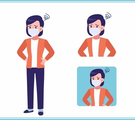 Young woman in a cardigan