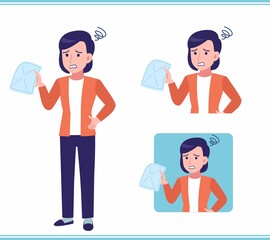 Young woman in a cardigan