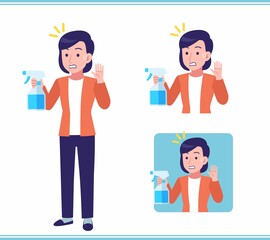 Young woman in a cardigan