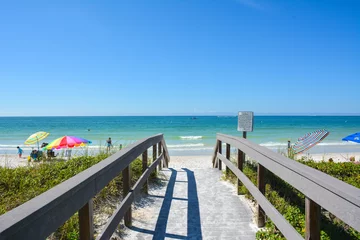 Photo sur Plexiglas Clearwater Beach, Floride Beautiful Winter beach day at St Petersburg / Clearwater in Florida