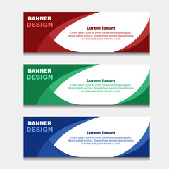 Set of Design Banner Web Template. can be Used for Workflow Layout, Diagram, Web Design. and Label Vector