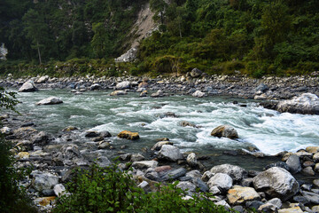 river in the mountains