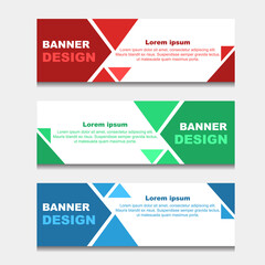 Set of Design Banner Web Template. can be Used for Workflow Layout, Diagram, Web Design. and Label Vector