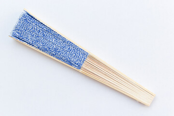 Japanese fan blue color pattern is close