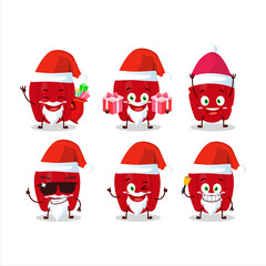 Santa Claus emoticons with red pepper cartoon character