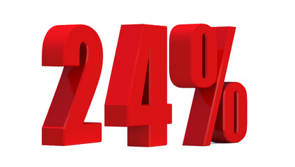  24 Percent off 3d Sign on White Background, Special Offer 24% Discount Tag, Sale Up to 24 Percent Off,big offer, Sale, Special Offer Label, Sticker, Tag, Banner, Advertising, offer Icon
