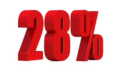 28 Percent off 3d Sign on White Background, Special Offer 28% Discount Tag, Sale Up to 28 Percent Off,big offer, Sale, Special Offer Label, Sticker, Tag, Banner, Advertising, offer Icon