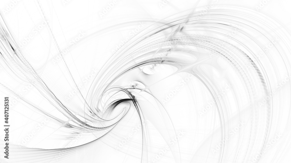 Poster Abstract digital technology background. Dynamic lines composition. Detailed generative fractal graphics.