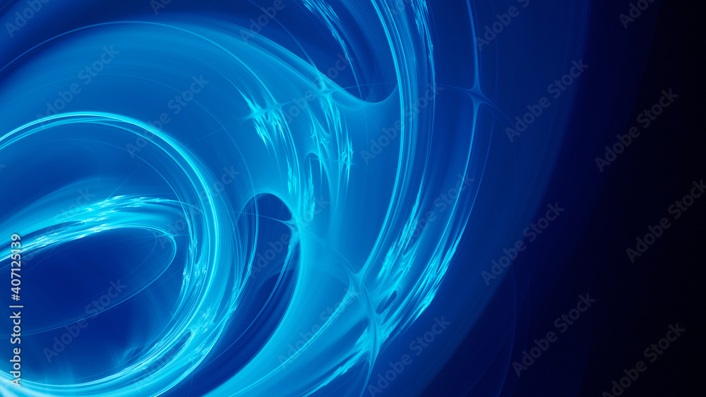 Poster abstract digital technology background. dynamic lines composition. detailed generative fractal graph