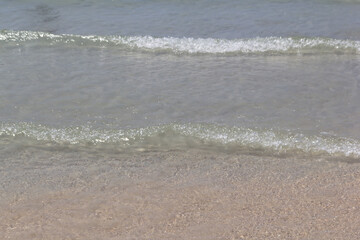 Sea and beach has small wave