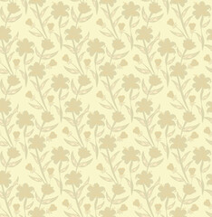 seamless vector flowers pattern on  background