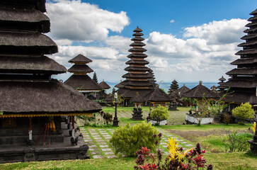 Obraz premium Templo budista Besakih en Bali, Indonesia.