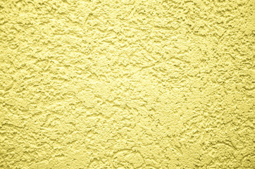 The rough cement wall of the house. Toning in Illuminating, trend 2021. Plasterer indoors, wall...