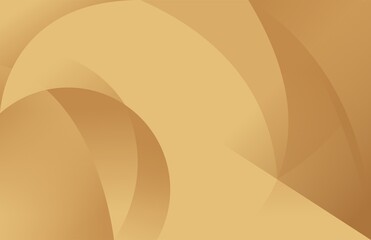 Design Abstract Background Smooth Gold Rounded Vector Illustration