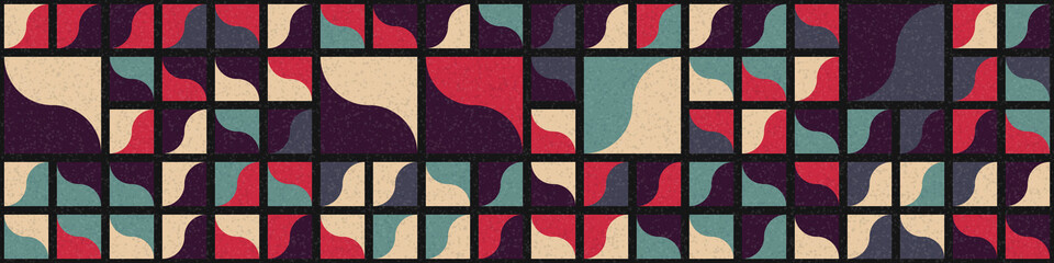 Abstract Geometric Pattern generative computational art illustration