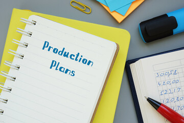 Production Plans phrase on the page.