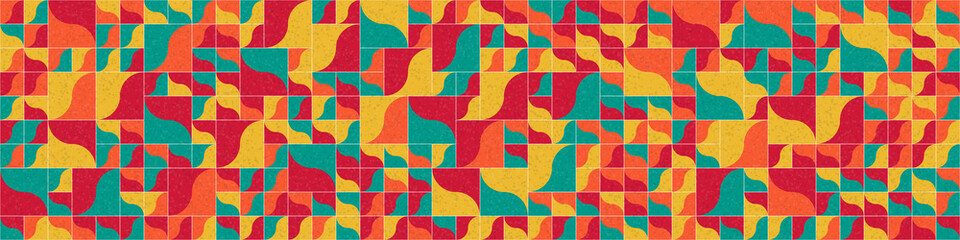 Abstract Geometric Pattern generative computational art illustration