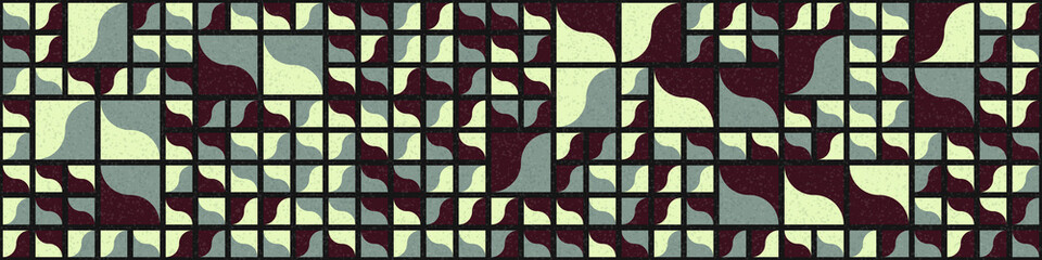 Abstract Geometric Pattern generative computational art illustration