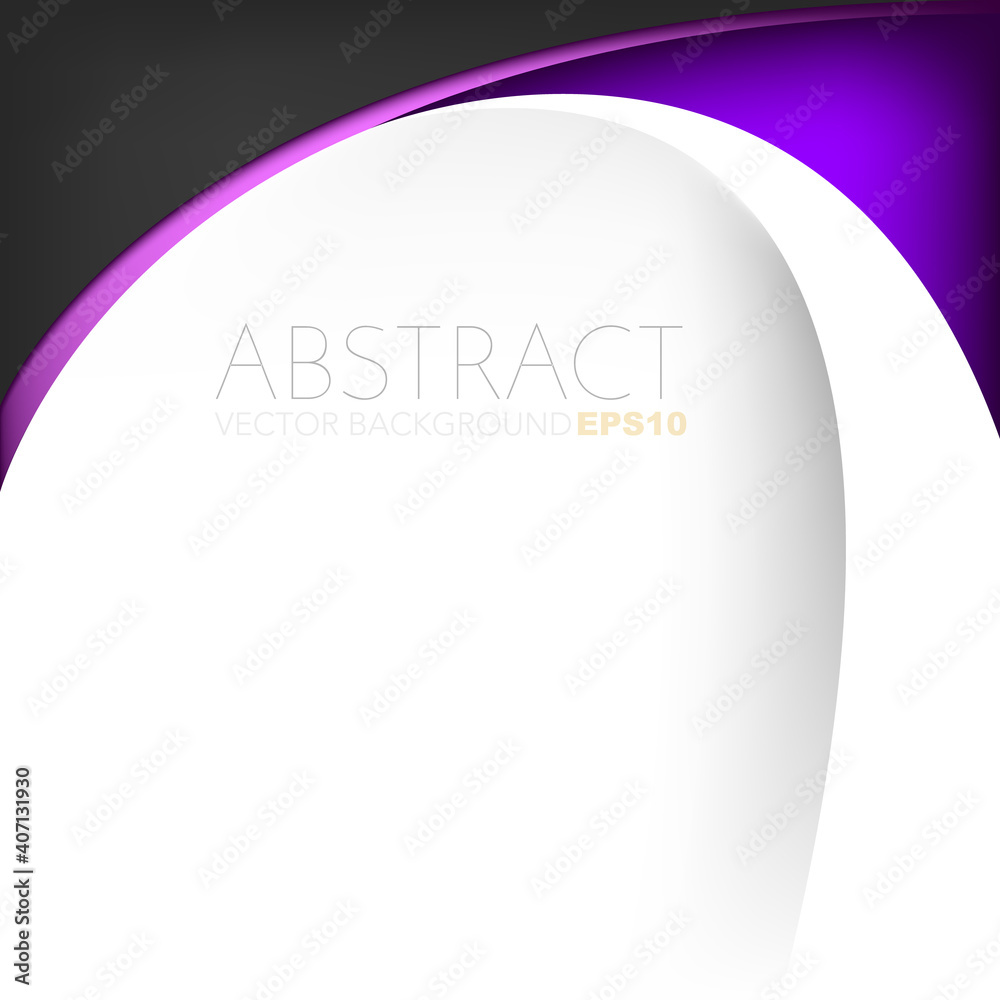 Poster purple curve line vector background with spaces for design