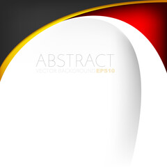 Red curve line vector background with spaces for design