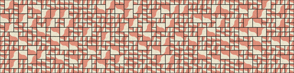 Fototapeta premium Abstract Geometric Pattern generative computational art illustration