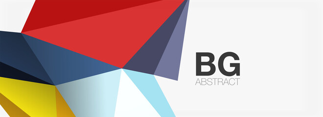 Obraz premium 3d mosaic abstract backgrounds, low poly shape geometric design