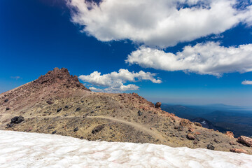 Top of Lassen Peak Views, Lassen Volcanic National Park, California