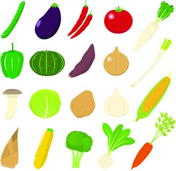 野菜　イラスト　ベクター