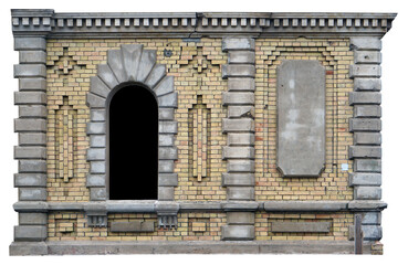 Stucco moldings on a ruined church  built in the middle of the 18th  century