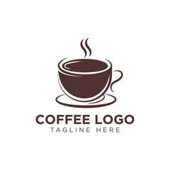 Coffee, coffee shop logo design template