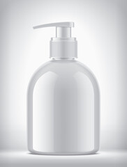 Dropper bottle on background. Non-transparent version. 