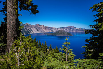 Clear Summer Day on Crater Lake, Crater Lake National Park, Oregon © Stephen
